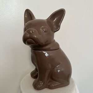 Target Threshold Gray French Bulldog Boston Terrier Dog Treat Cookie Jar 10”